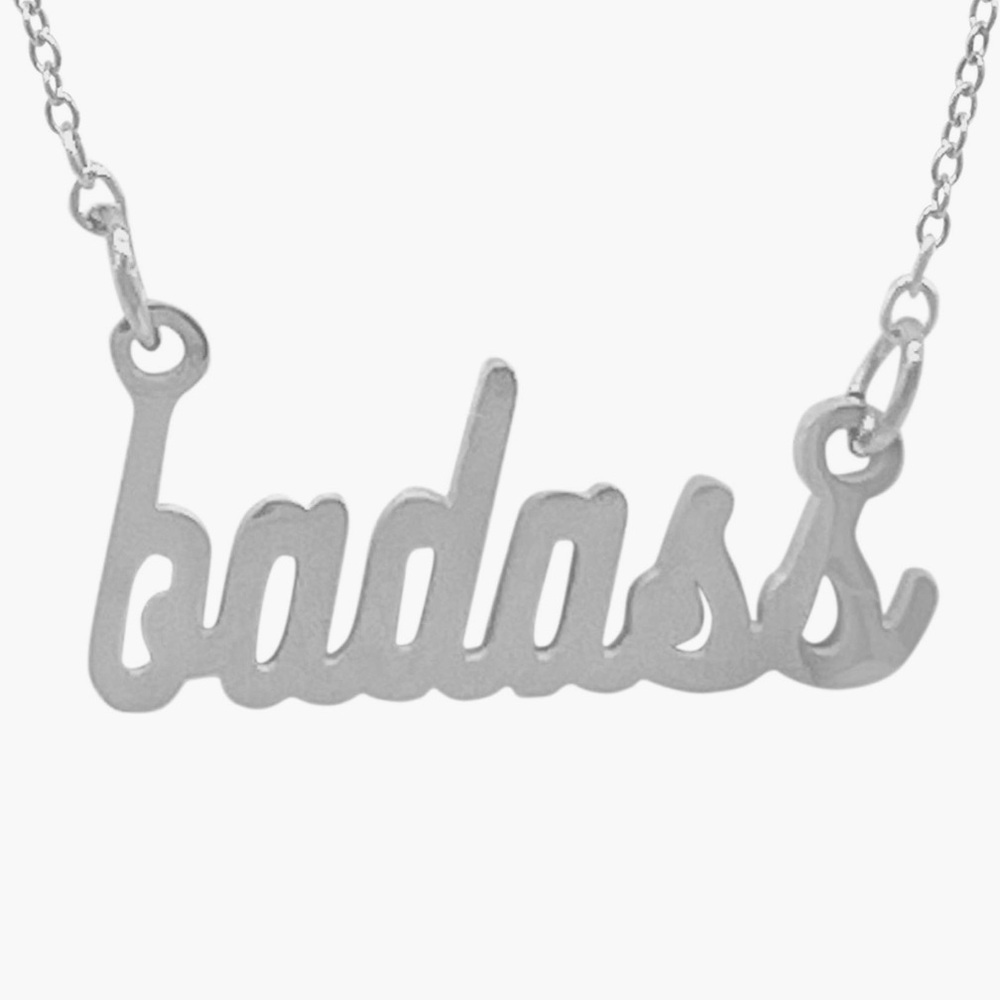 Adornia Silver 'Badass' Necklace